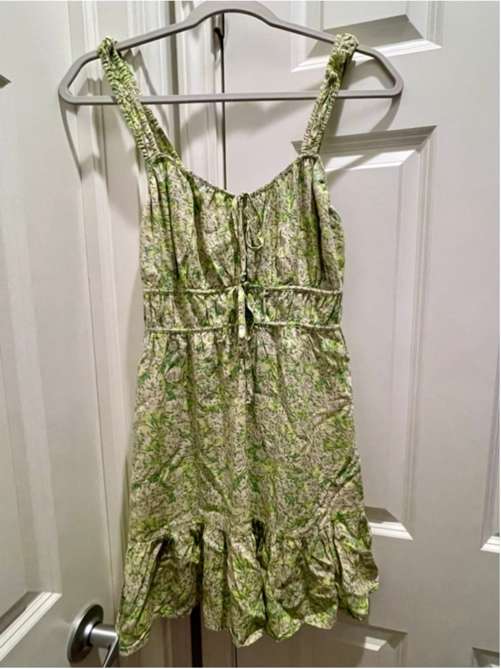 American Eagle Silky Tie-Front Mini Dress, Size Small, NWT